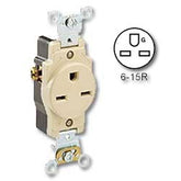 Leviton 5661 Narrow Body Single Receptacle